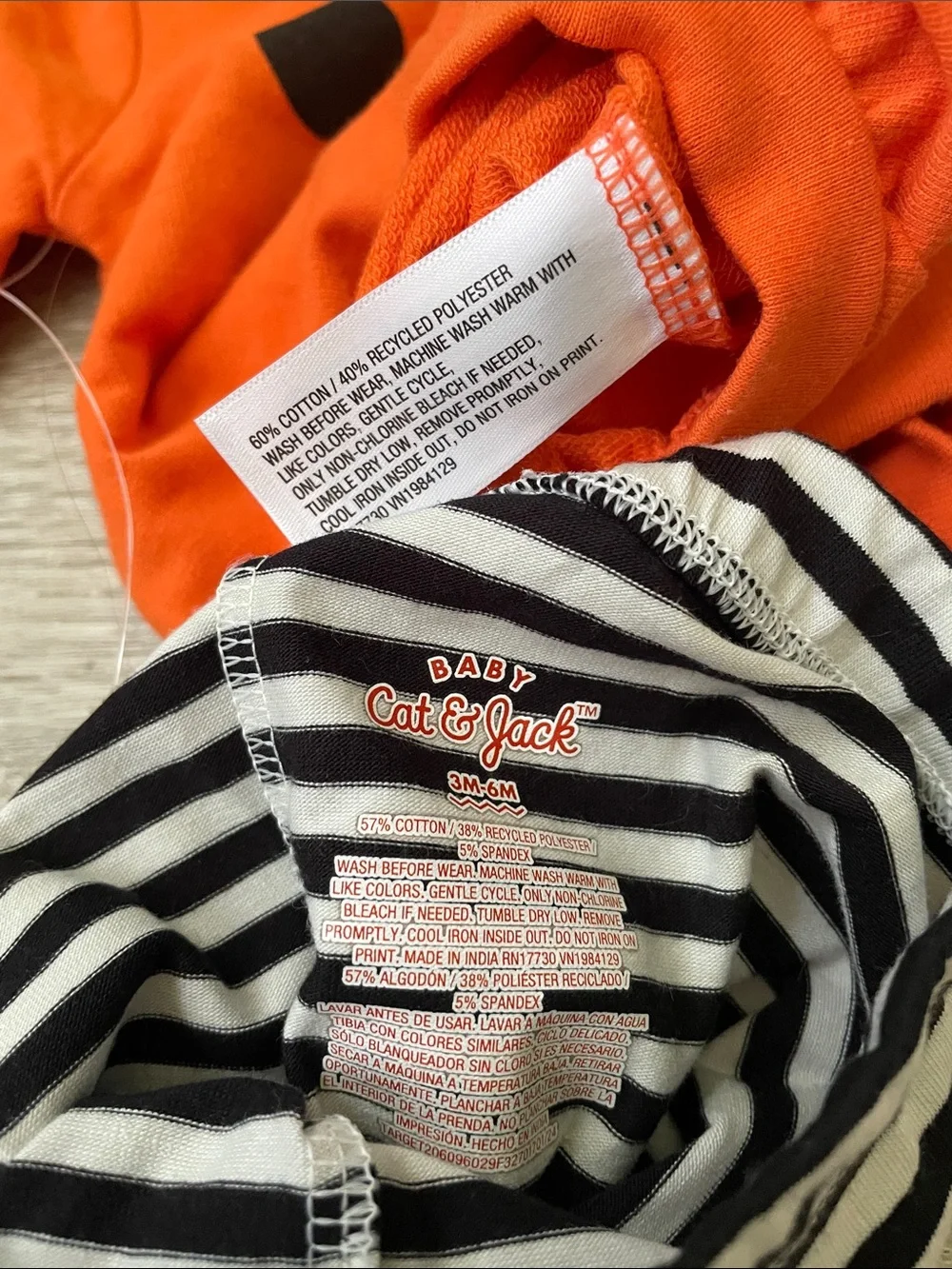 NWT Pumpkin set size 3-6 months